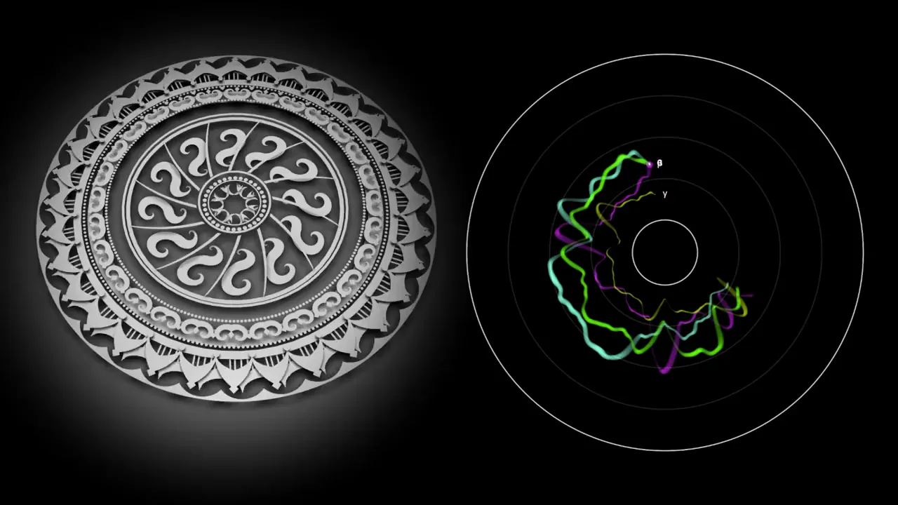 Neuromandala ornament visual